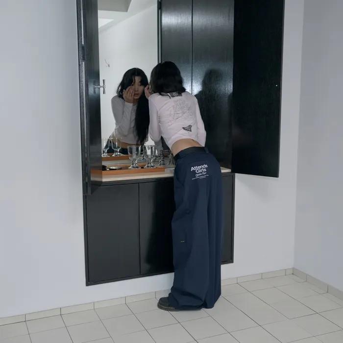 Attends girls chino pants (Navy)