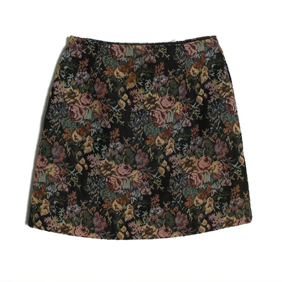 jacquard flower skirt