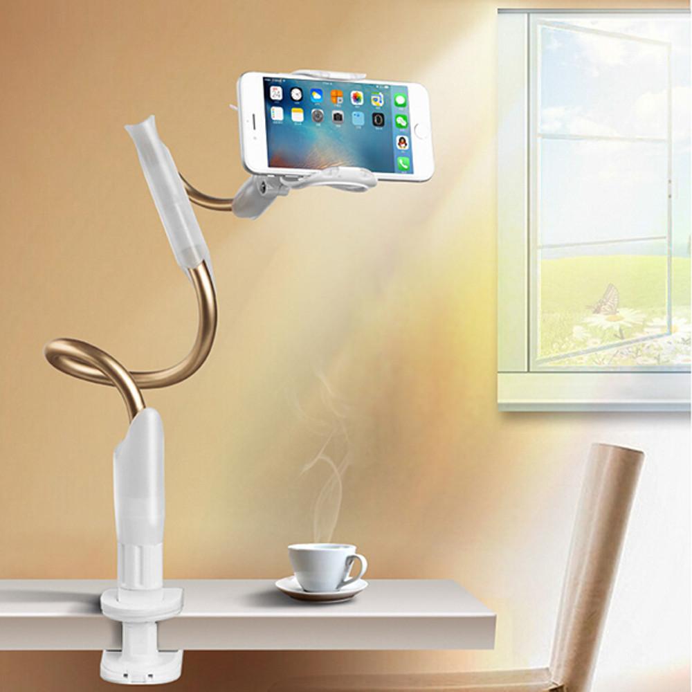 스틸리 침대 핸드폰거치대 휴대폰스탠드 스마트폰 누워서 아이폰 자바라 거치대 (75cm)