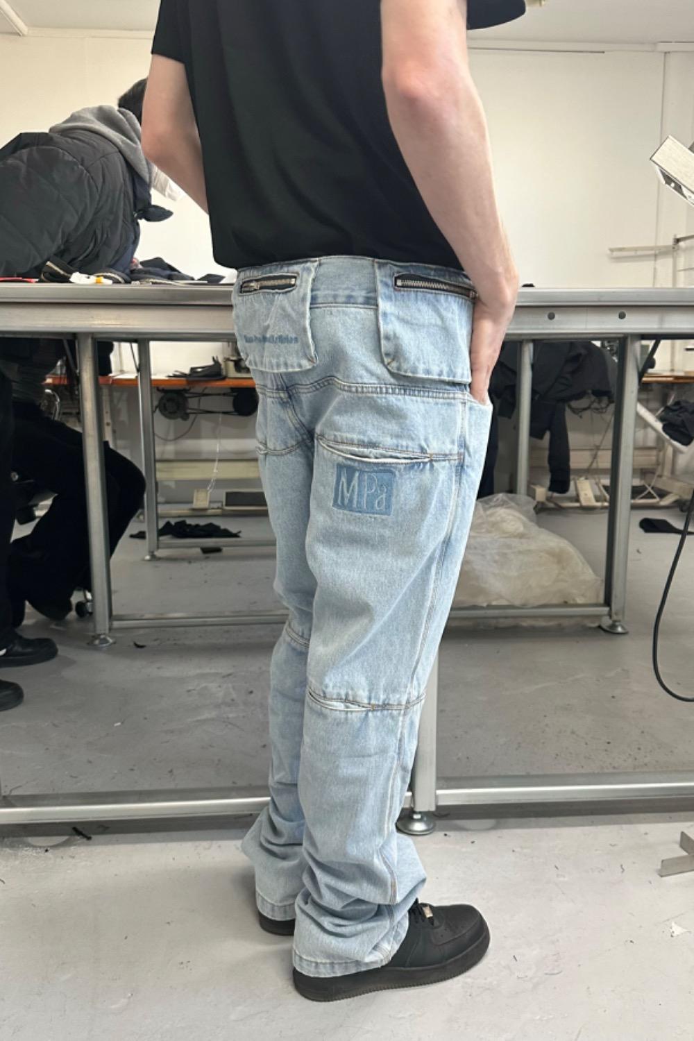 MPa BAG PANTS (STEEL BLUE)