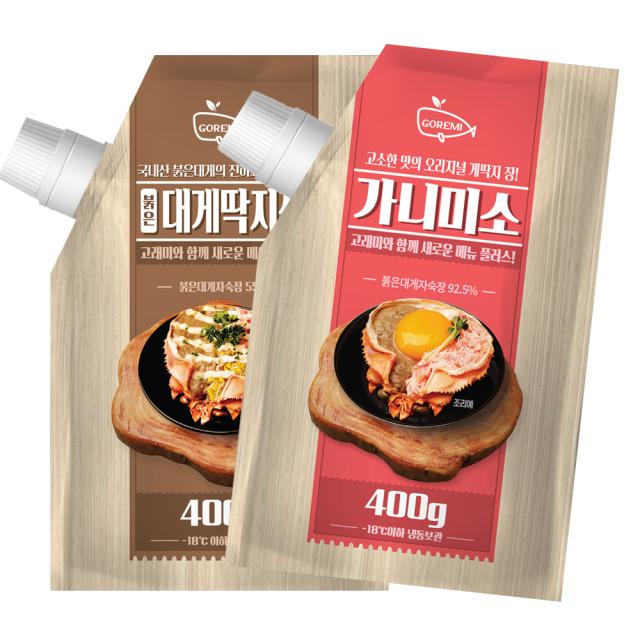 국내산 붉은 대게 딱지장 가니미소 400g 고래미 씨포스트