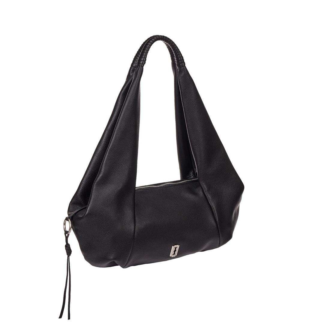 Halfmoon En Haut Hobo M (하프문 앙오 호보 미듐) Black