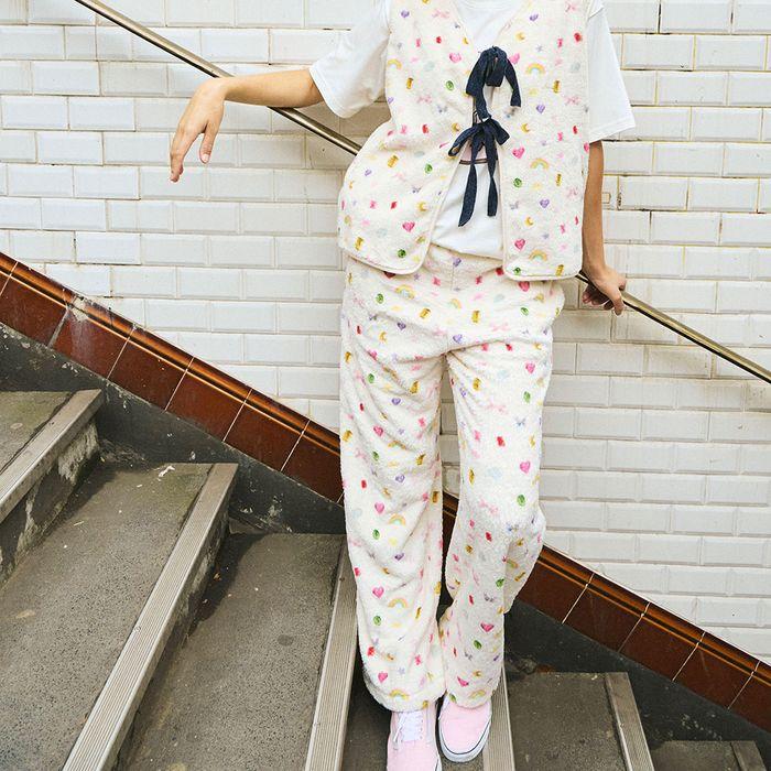 Pattern Shearing Pants (vivid)