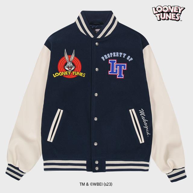 스투시 Stussy NY Chapter Satin Varsity Jacket Navy - 위시버킷