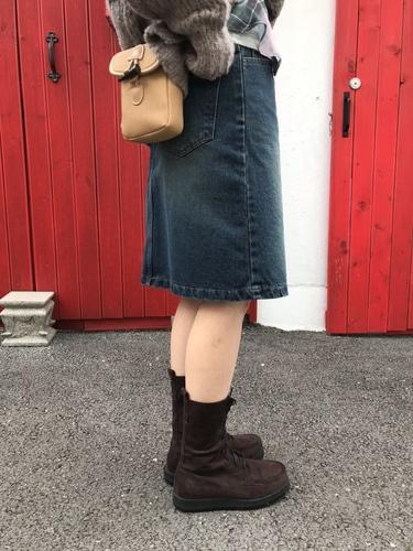 midi denim sk