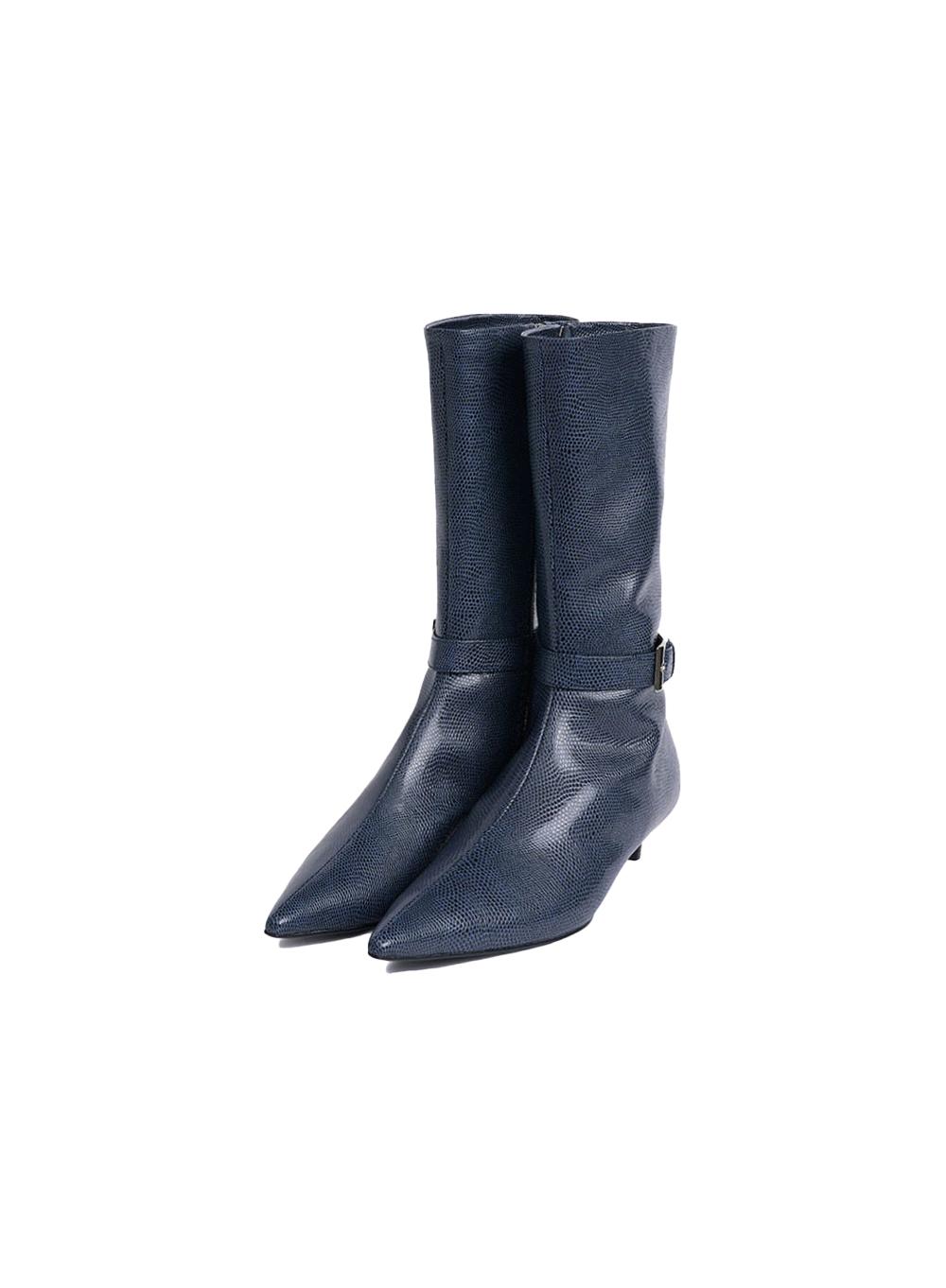 [WOMEN] POINTED ANKLE BOOTS HEELS_NAVY