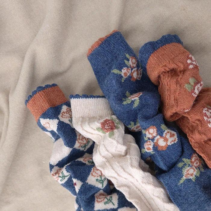 마드모아젤 wool socks set