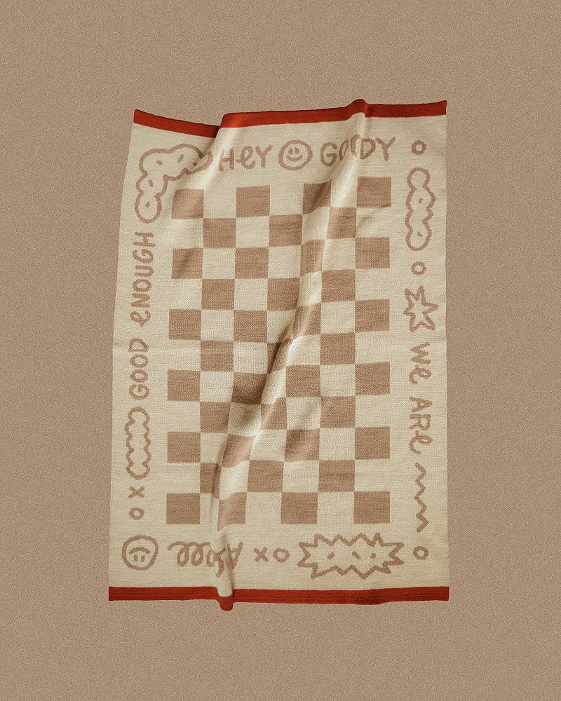 ENOUGH KNIT BLANKET, Toasty Beige