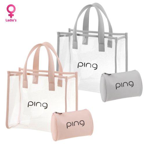 W 투명 토트백 여성 골프 파우치