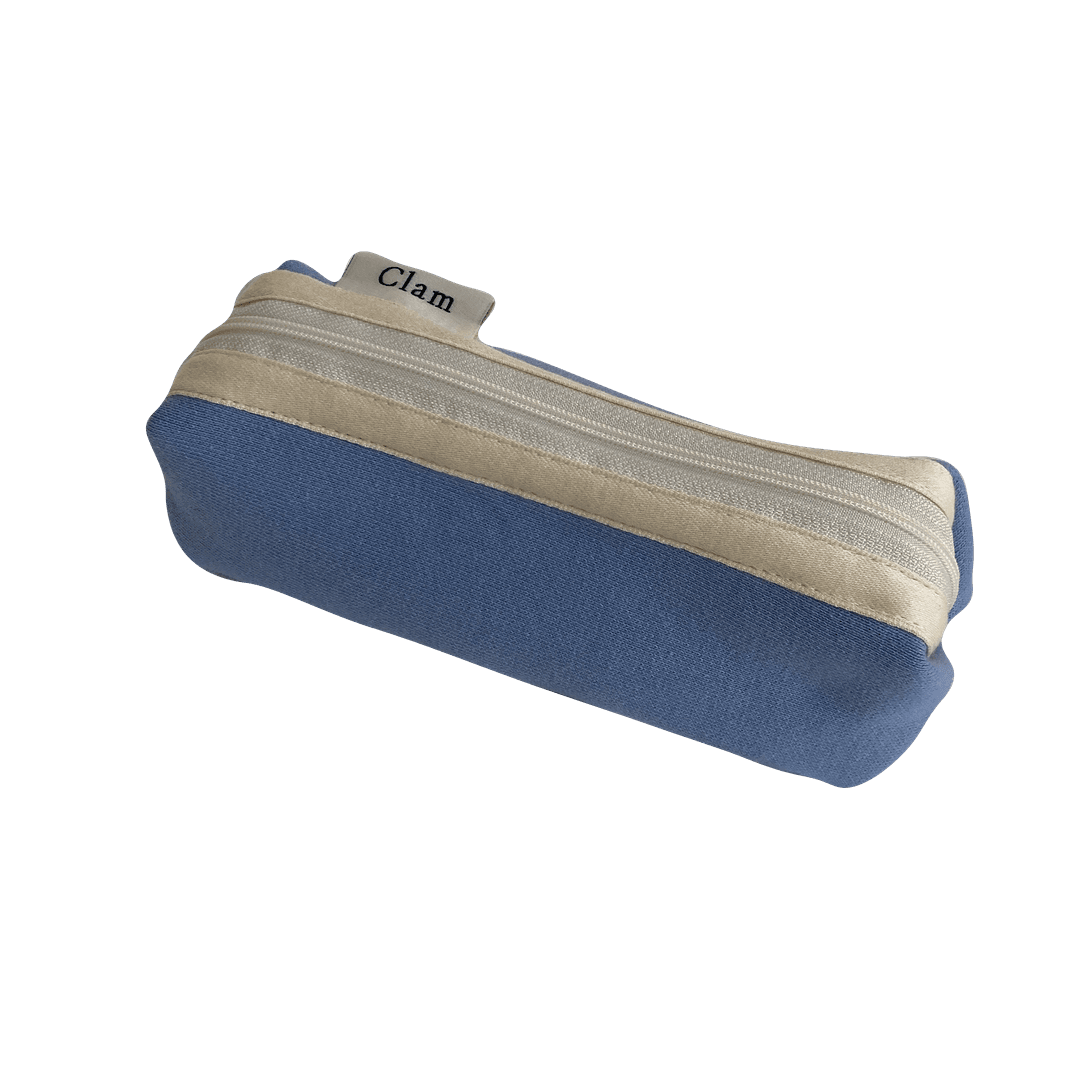 Clam round pencilcase _ Baby blue