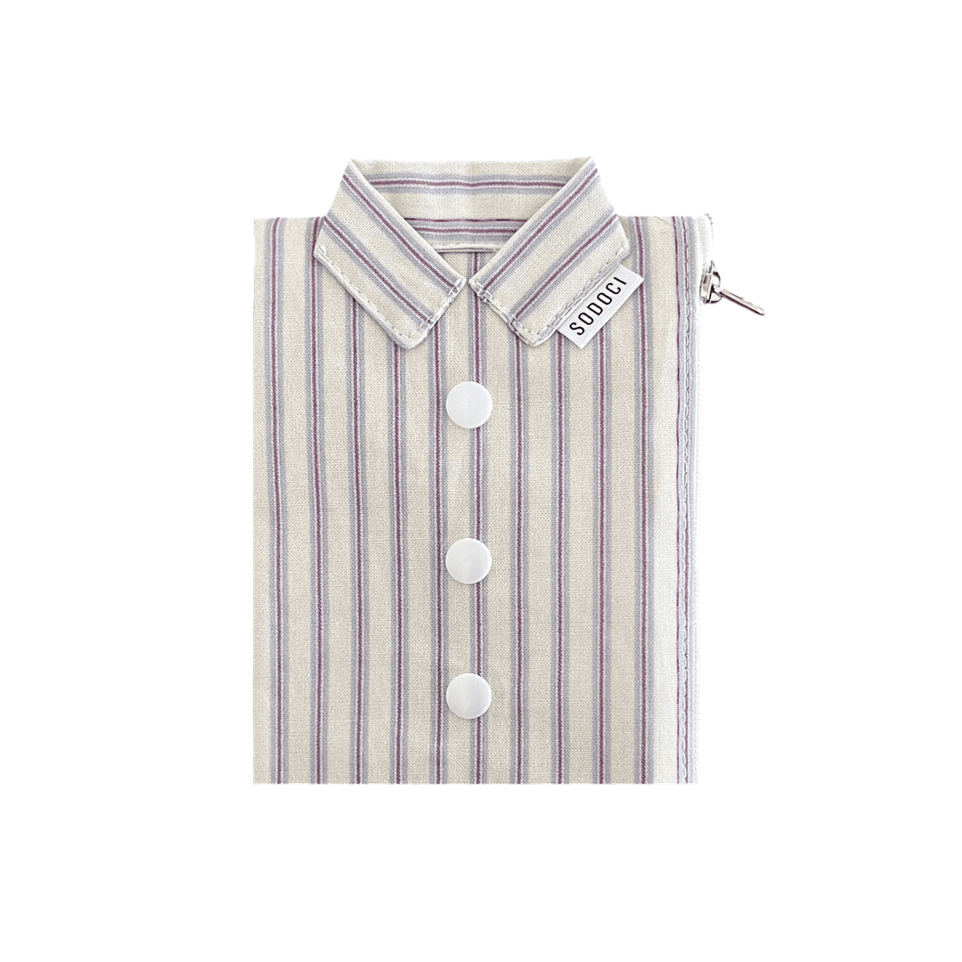 BLUEBERRY STRIPE SHIRTS POUCH S