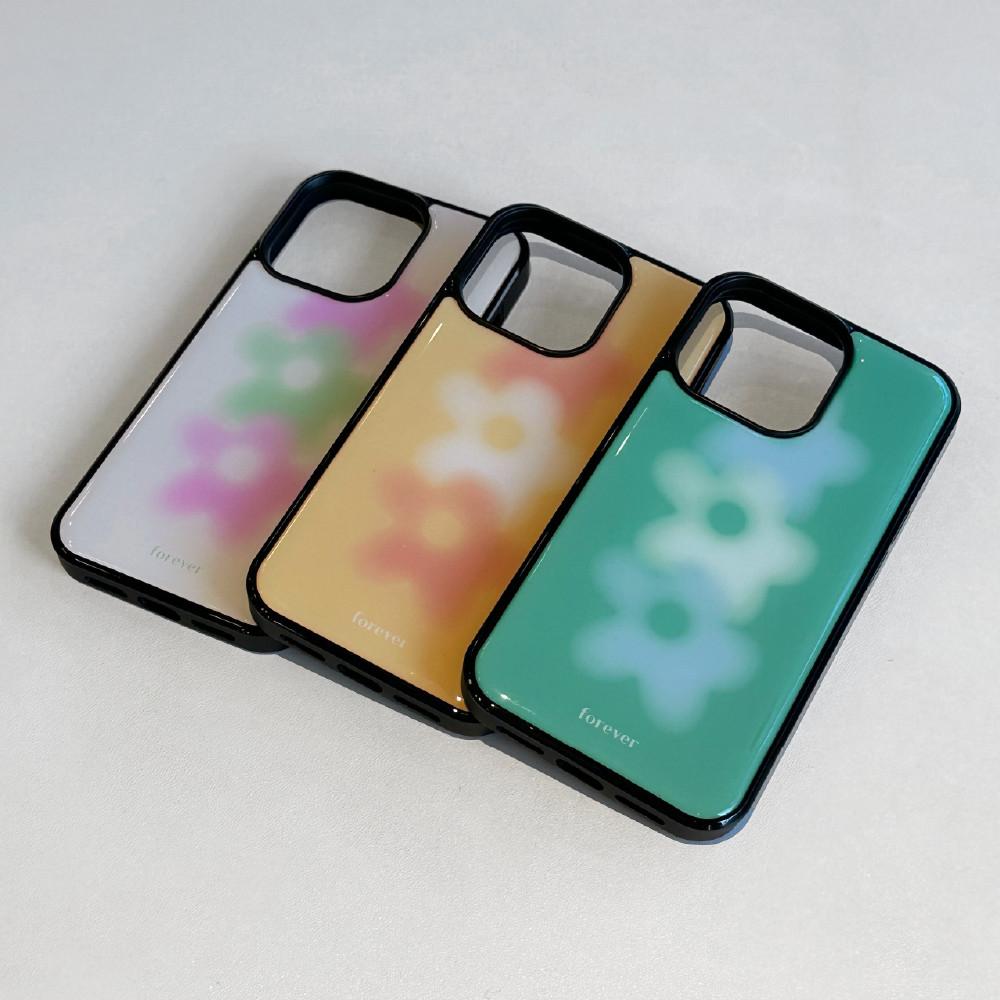 플라워 에폭시 폰 케이스 범퍼 아이폰 14 15 갤럭시 제트플립 3 4