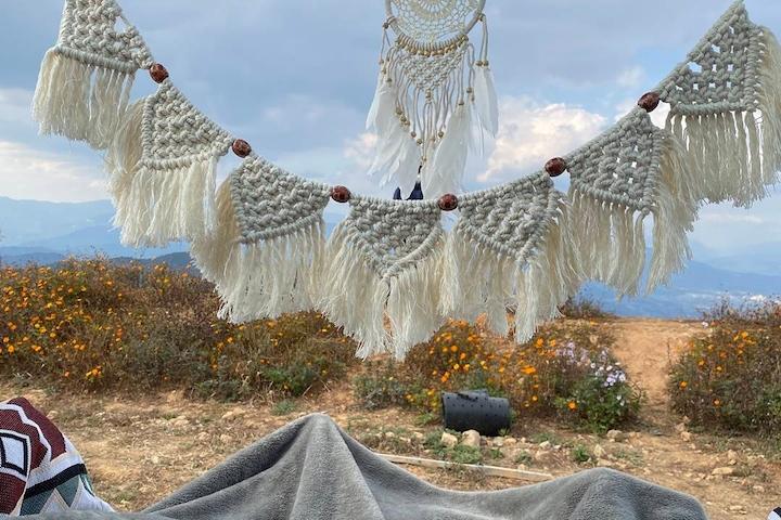 [LED전구증정] 감성 캠핑 마크라메 가랜드 드림캐쳐