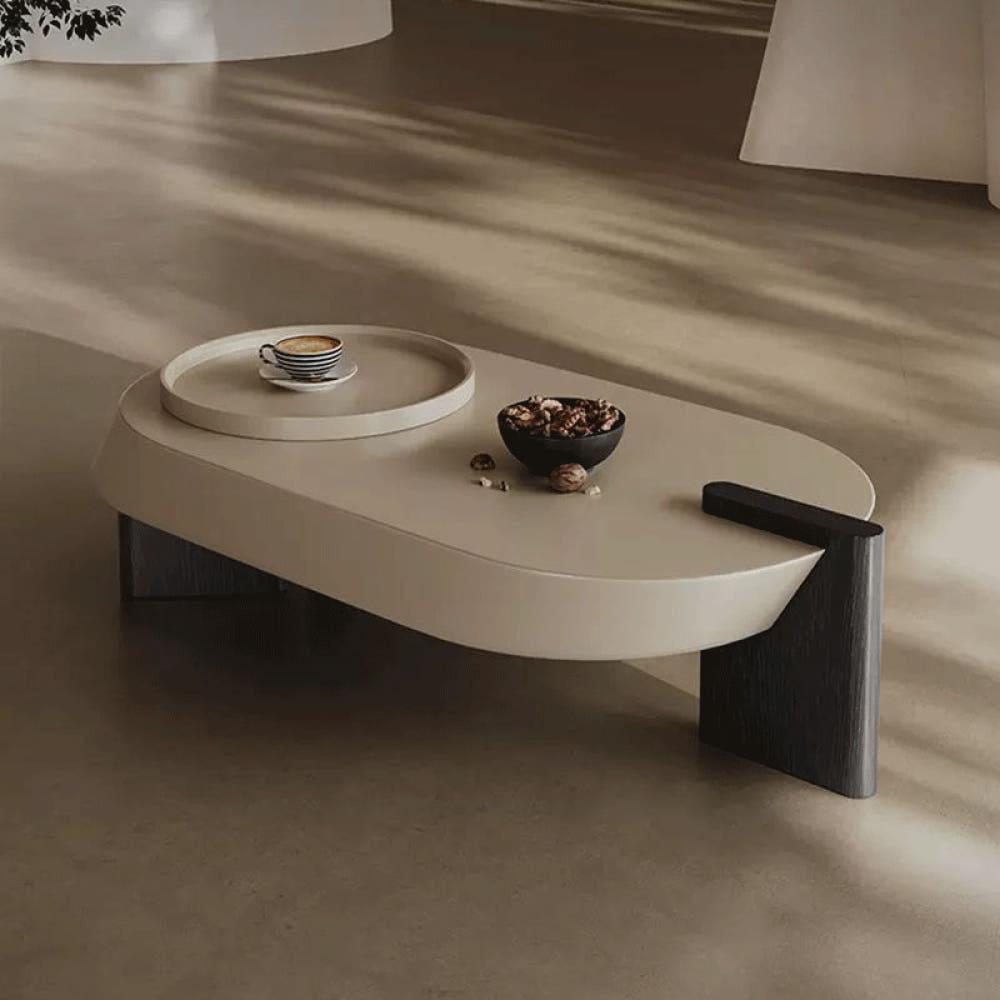 미드센추리 낮은 티 테이블 소파 테이블 대리석