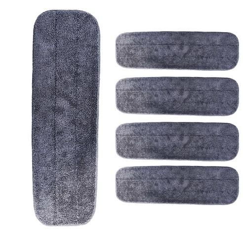 월드크린 극세사 밀대 걸레 루프 패드 40cm 그레이 5p, 40 x 13 cm, 5개 - 밀대/밀대포세트 | 쿠팡