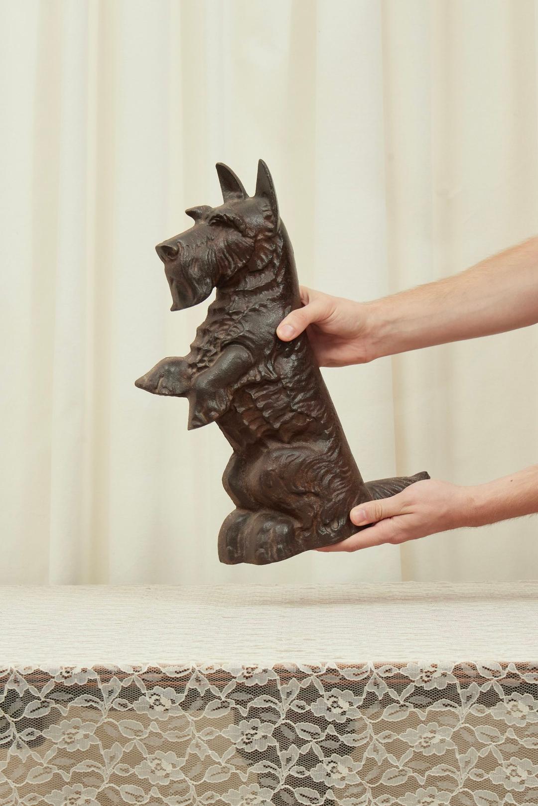 Vintage Cast Iron dog Door Stopper — Tanner Fletcher