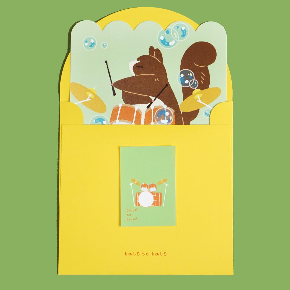 음악회 태피 카드 엽서 & 봉투 세트