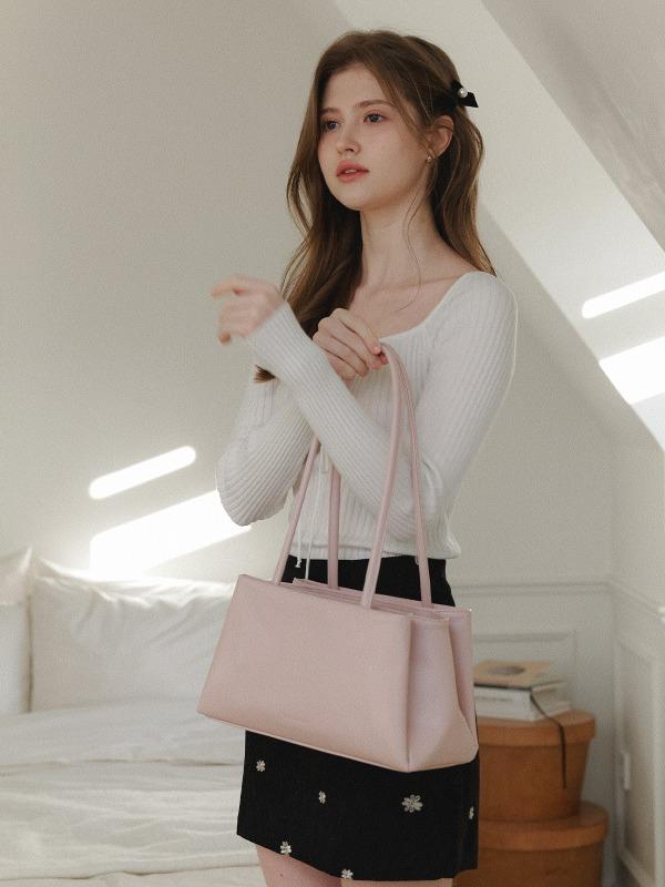Rian Shoulder Bag - Cream Pink