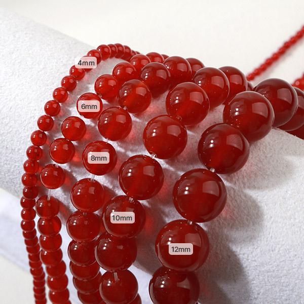 [51-031]원석라운드 6mm 자마노 ,반줄(약28개)