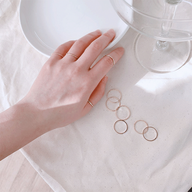 [10개세트] 에브리데이 실반지 10개 세트