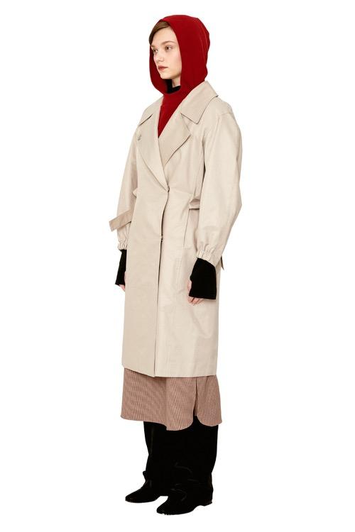 Ribbon trench coat