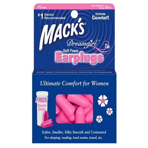 Macks 수면귀마개 드림걸, 10쌍, 1개 - 귀마개/소음방지 | 쿠팡