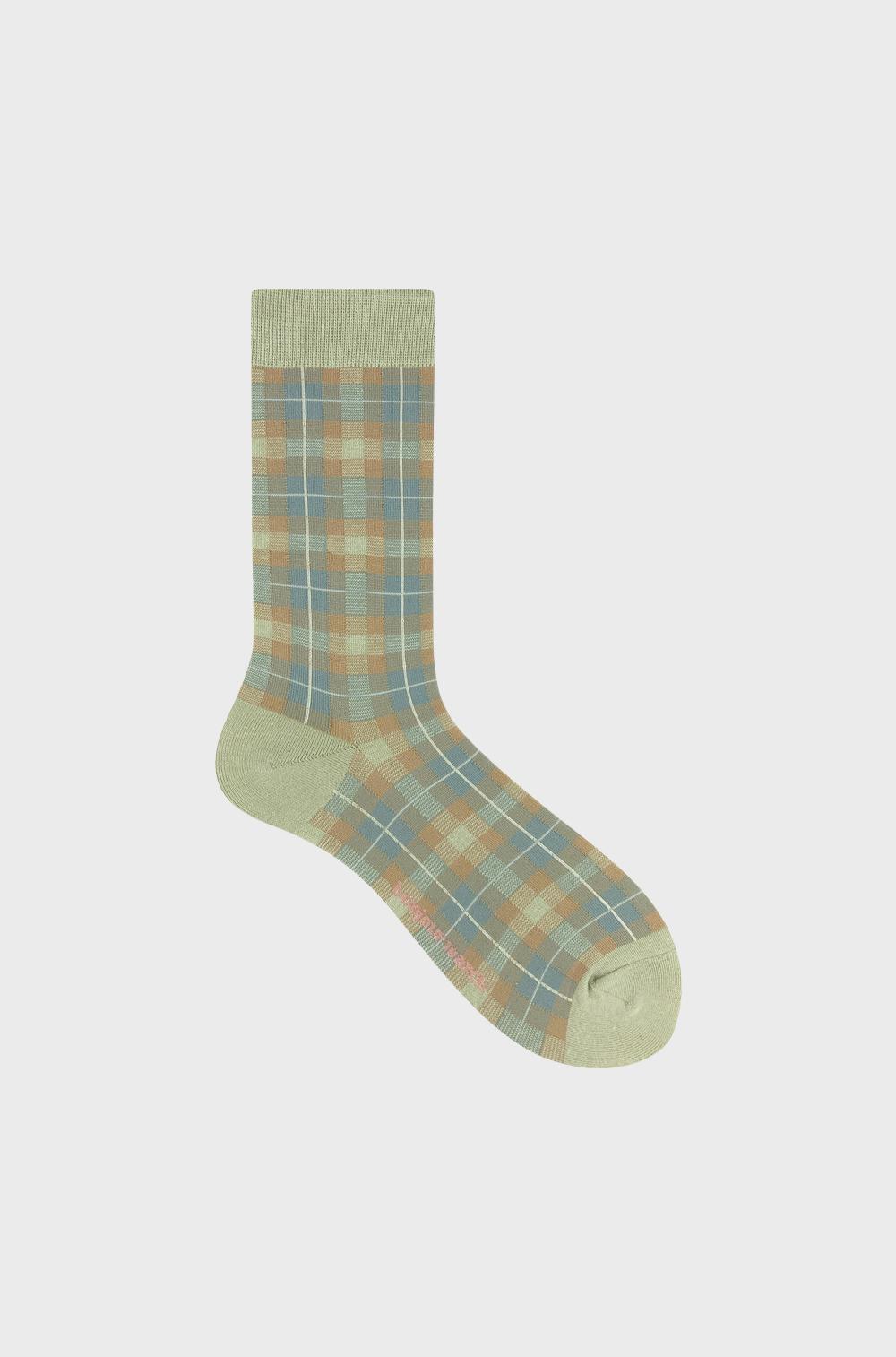 Central check socks