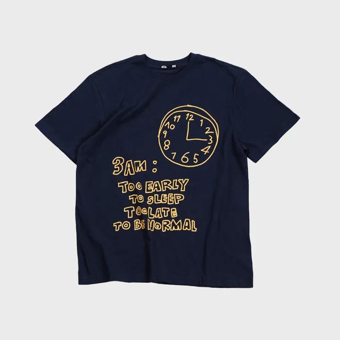 Clock T-Shirt Navy