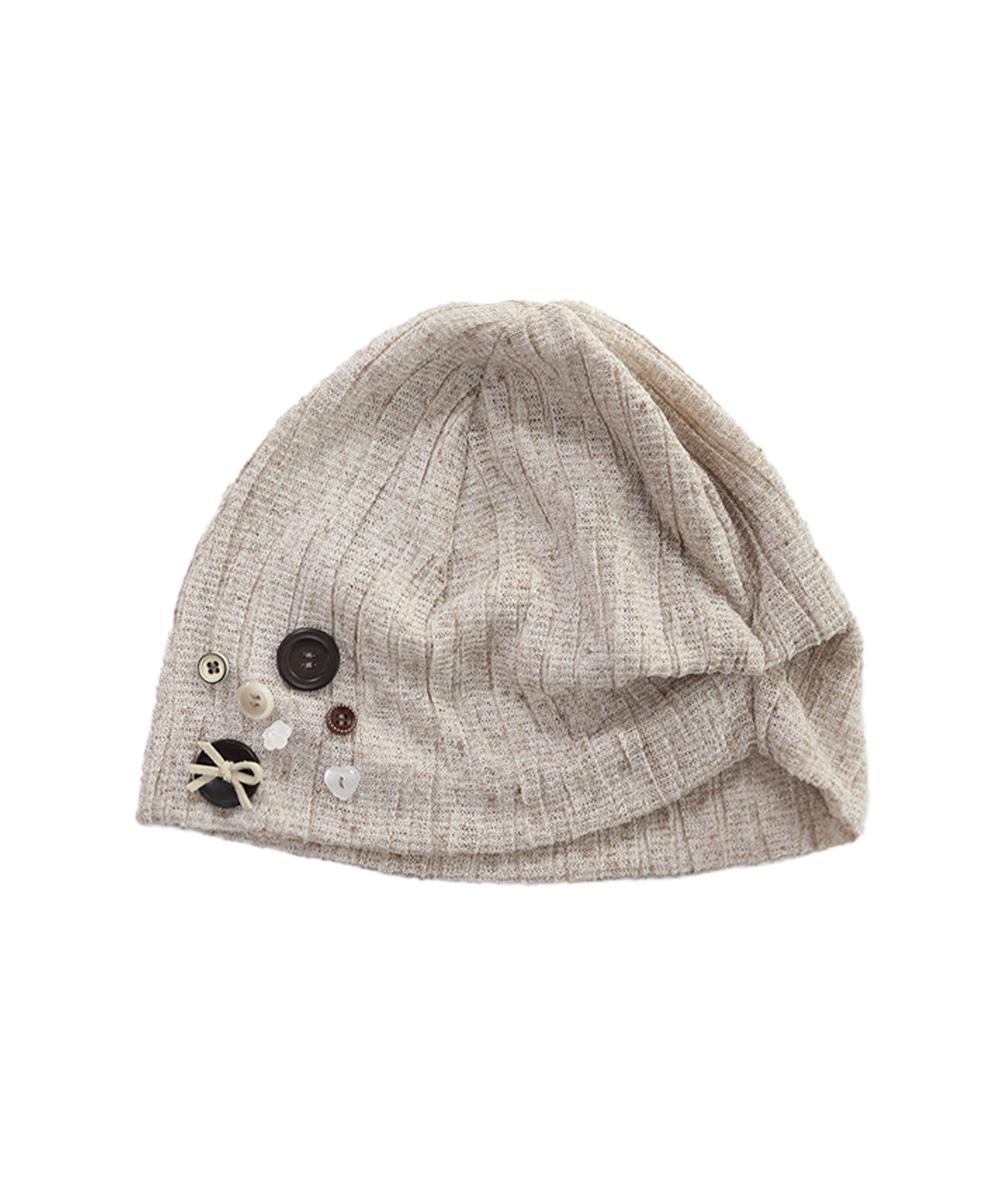 BUTTON POINT BEANIE [OATMEAL]_3/27부터 순차발송