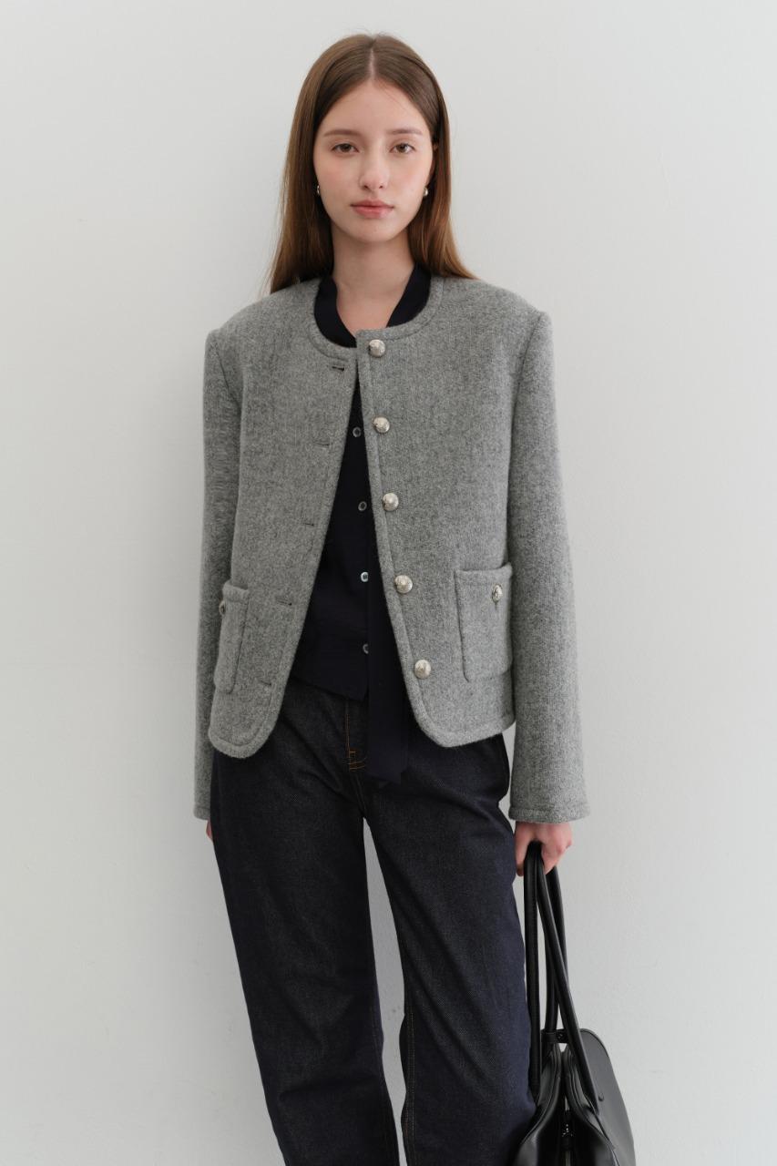 [SPECIAL OFFER] CLASSIC TWEED JACKET MELANGE GREY