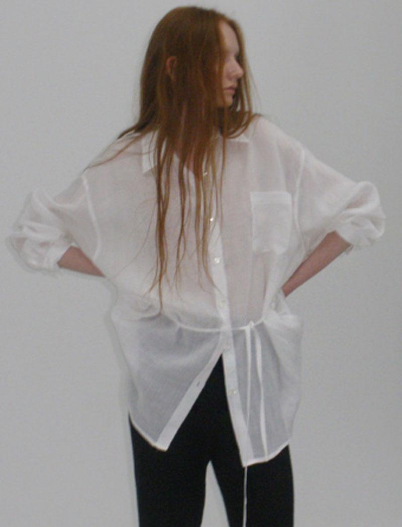 느루아 루즈핏 여름 여성 남방 블라우스 고퀄리티 스트랩 벨트 린넨 셔츠 (4col)