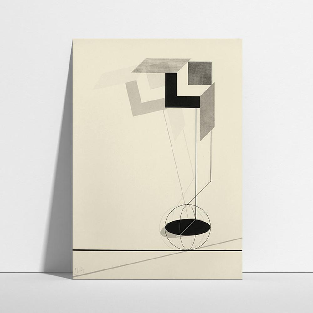 바우하우스 II 인테리어 포스터 그림 액자 미드센츄리 모던 홈 카페 A1 5070 A2