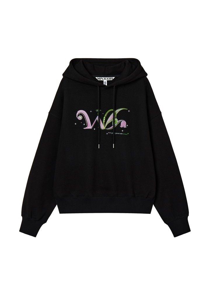 (50% OFF) [WICKED x MINJUKIM] WICKED HOODIE_BLACK