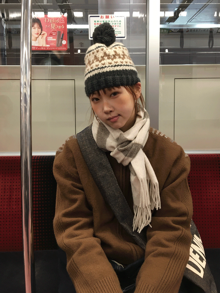 [Awaii Pick!] Ebisu Wool Stripe Muffler (4 Color)