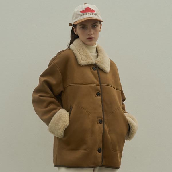 Soutien collar mustang half coat_3Color