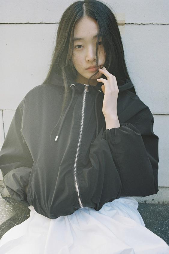 코팅 후드 점퍼