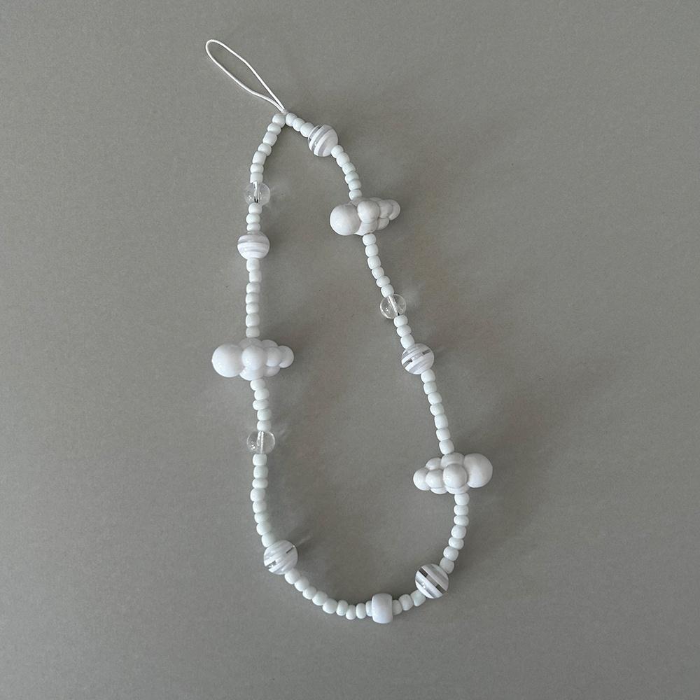 Lily White phone strap