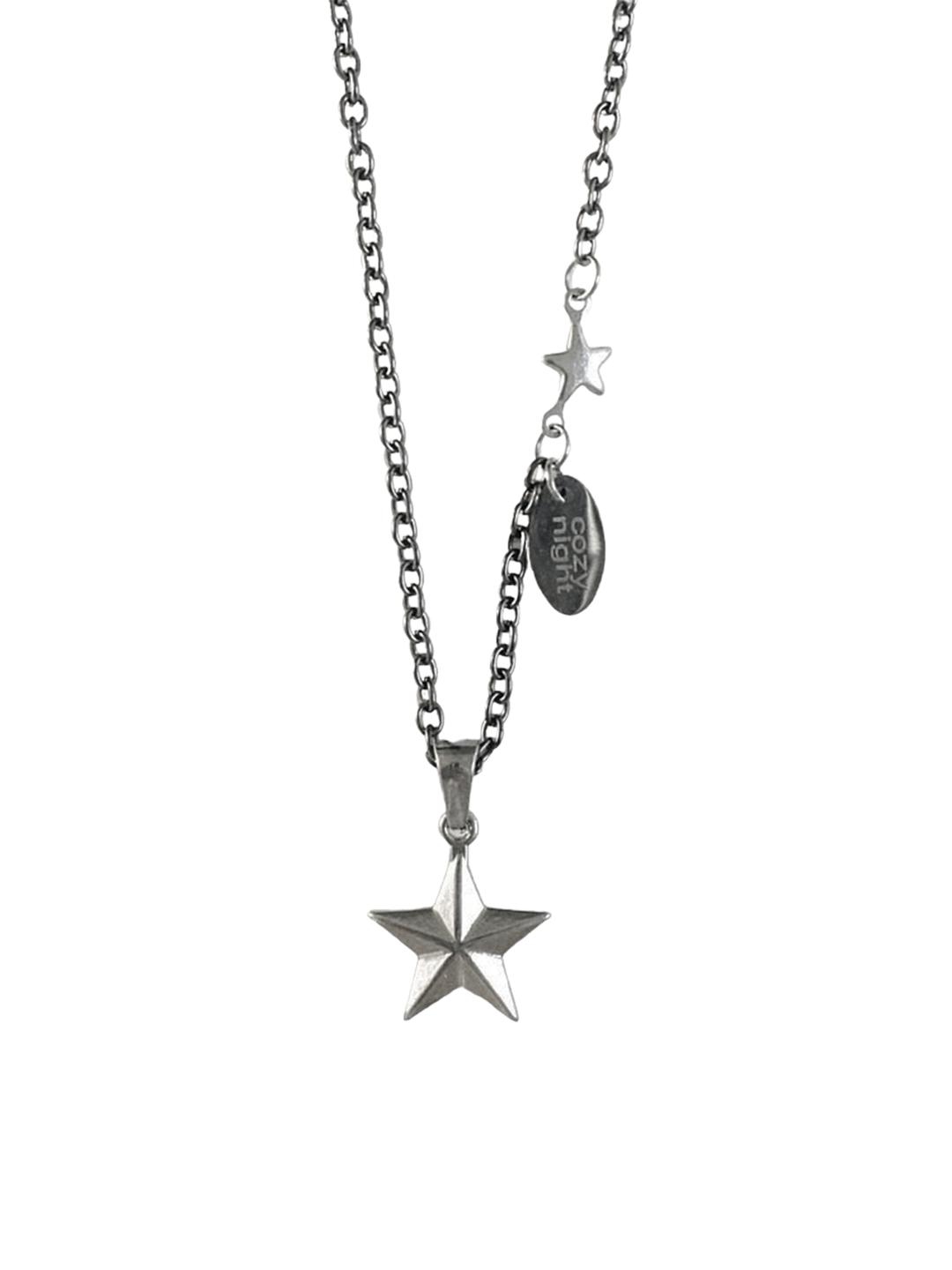 [C.Z.N.T] cube star vintage necklace