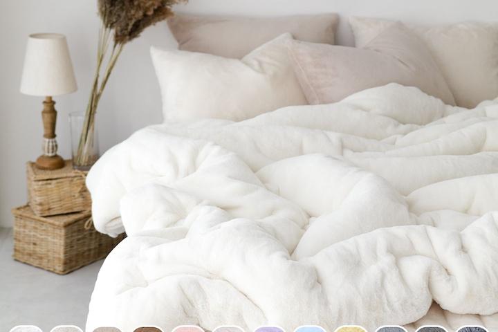 노스베어 프리미엄 라셀10mm 장모극세사 겨울 차렵이불12색상