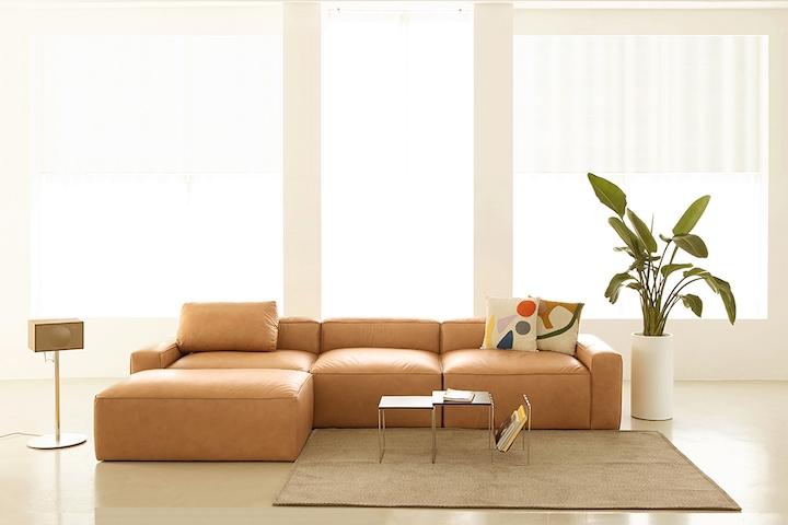 [쿠폰] PH.1 이태리 통가죽 소가죽소파 3인용 4인용 모듈소파+쿠션증정