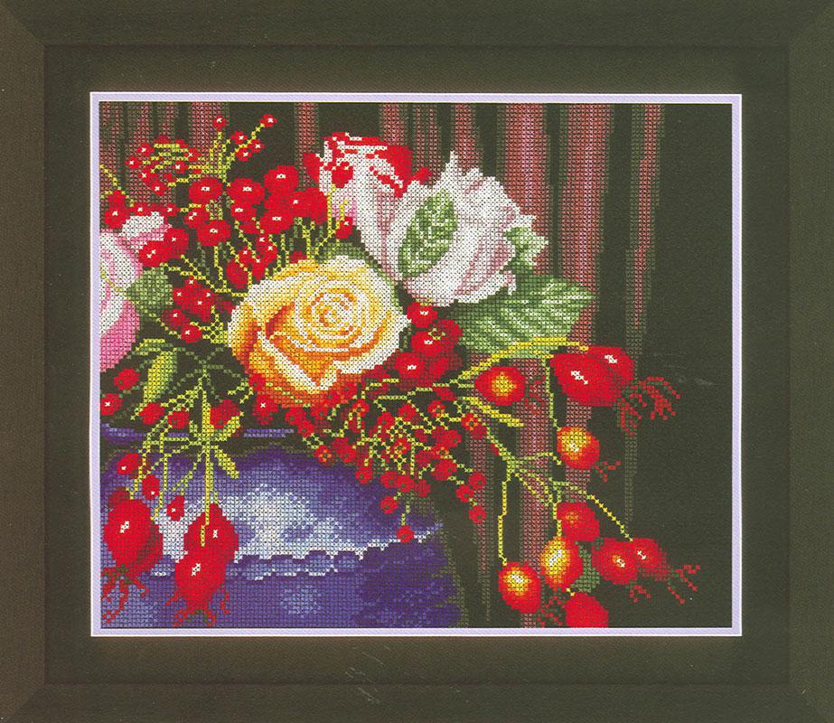 외국 십자수패키지 Lanarte/ROSE HIP BOUQUET-0145756