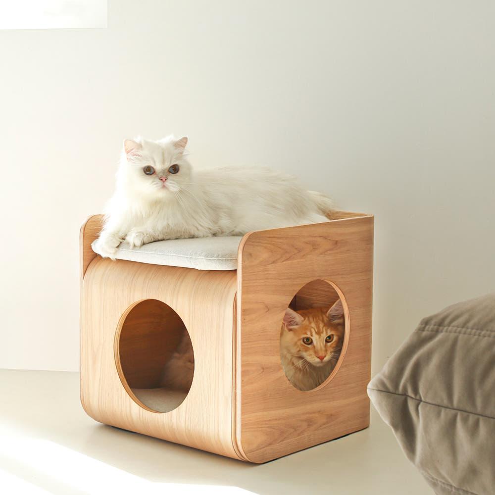 고양이숨숨집 고양이집 터널 방석 네로 멀티 우드