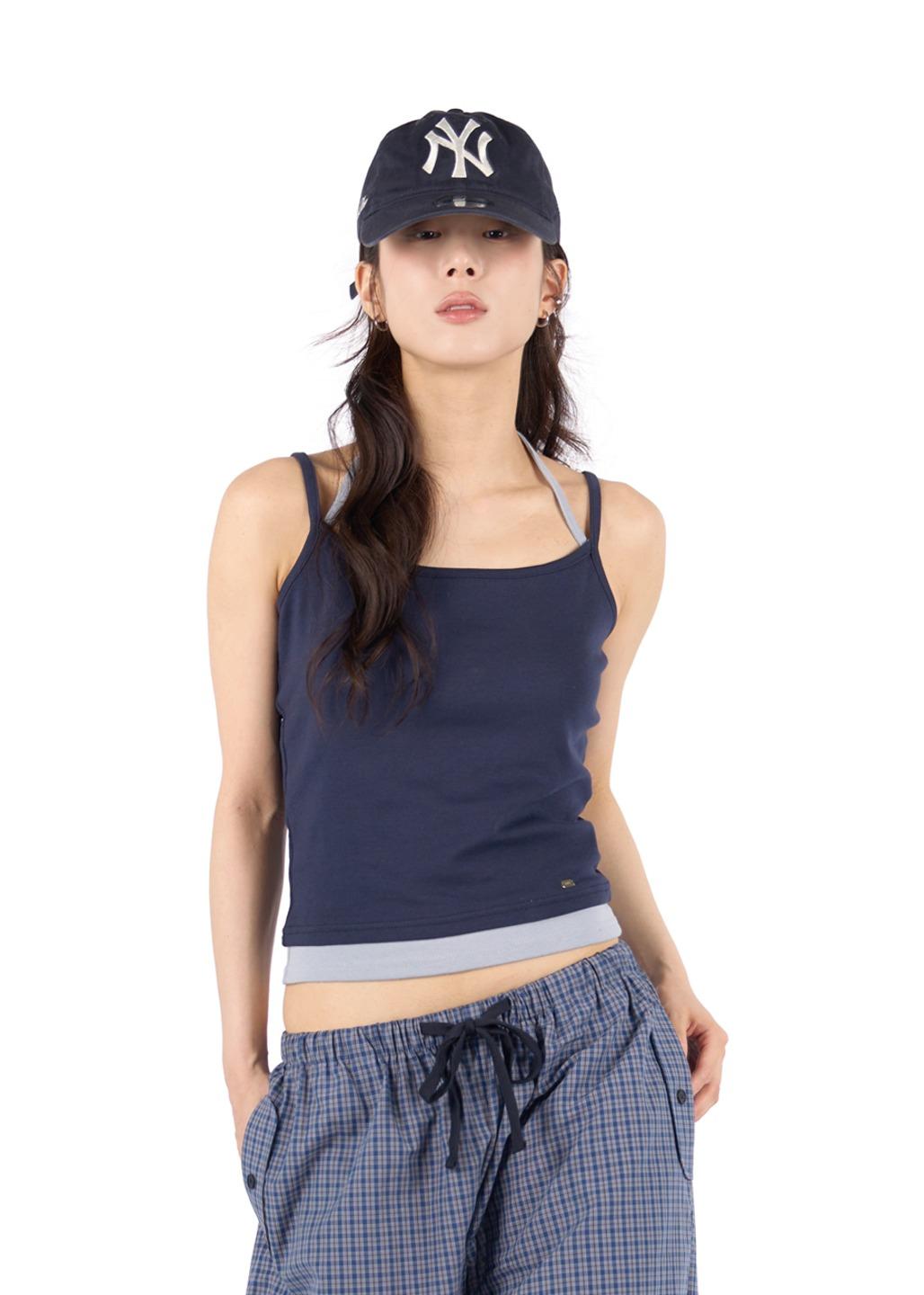 릿킴 [reets] LAYERED HALTER SLEEVELESS*NAVY, MELLON 제외 당일 출고*