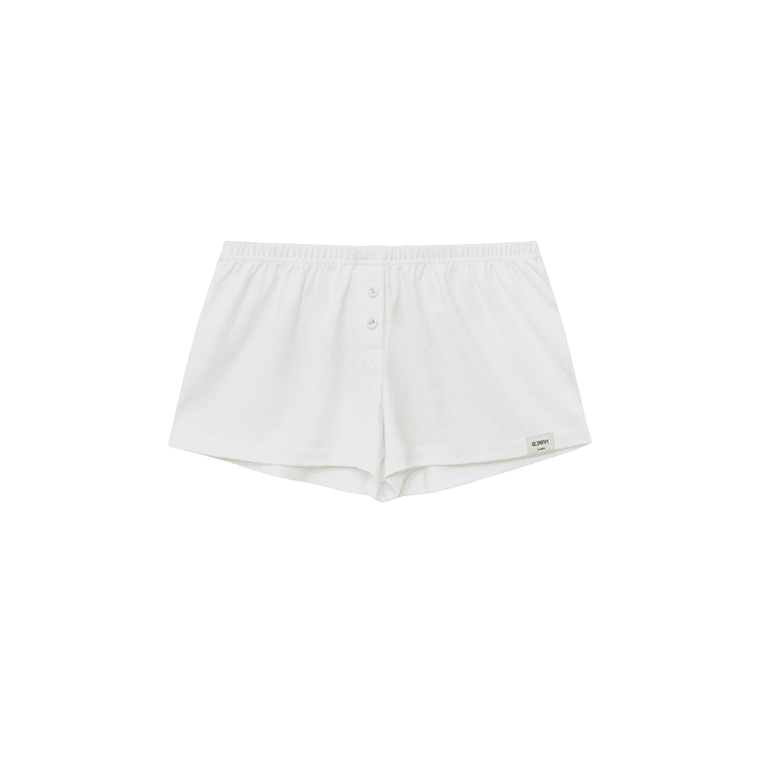 (W) Glowny Button Fly Mini Shorts