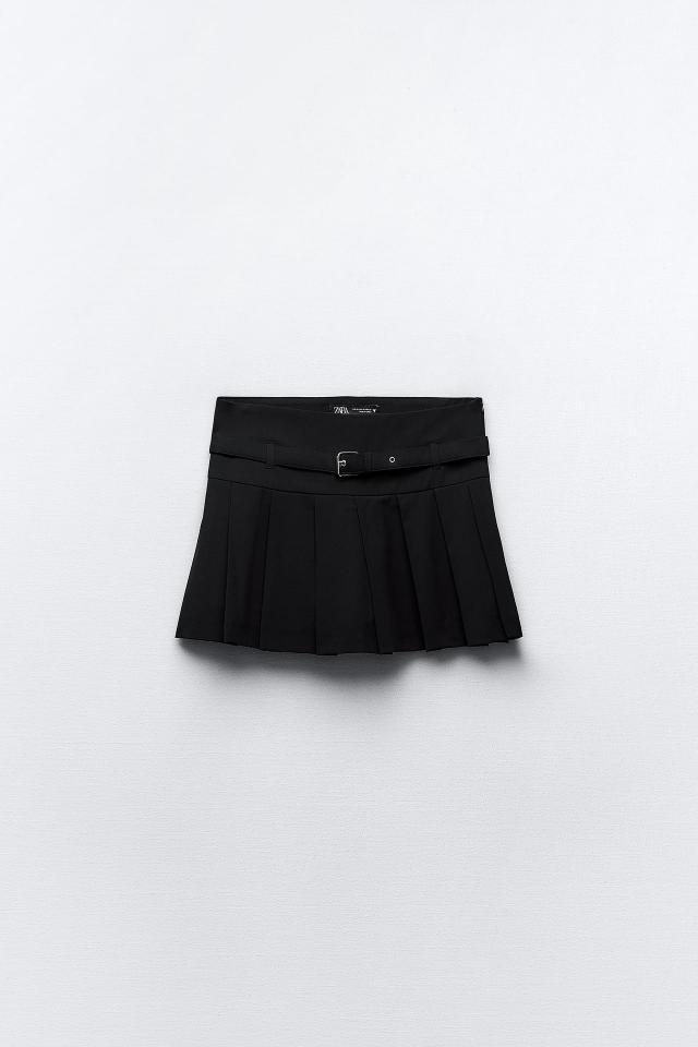 자라 박스 플리츠 스커트 팬츠 5427/546 BLACK