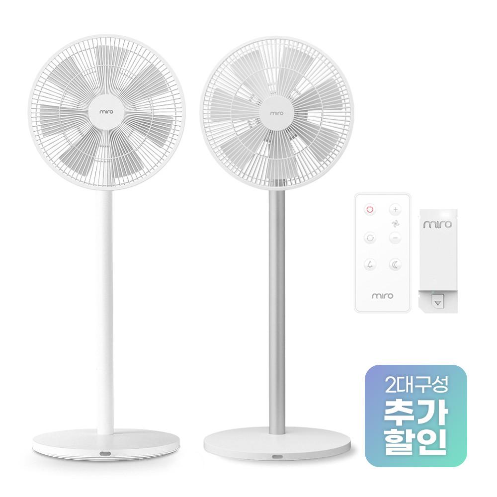 미로 프리미엄 무선 선풍기 3세대 MF03I + ioT포함 1+1 구성
