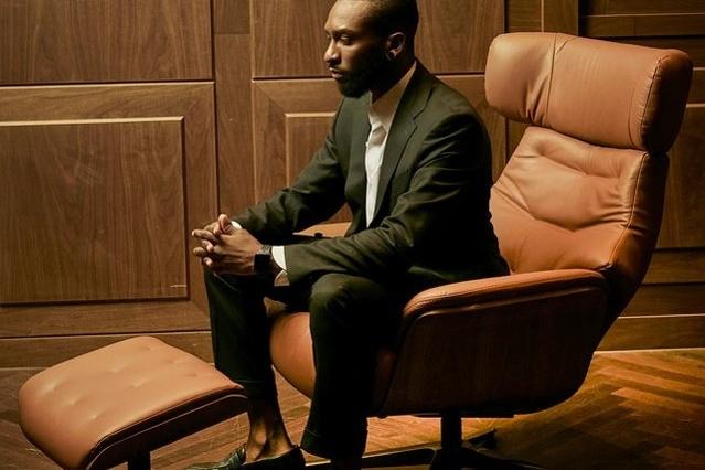 Signature 마티니 천연면피가죽 1인 리클라이너 소파+스툴