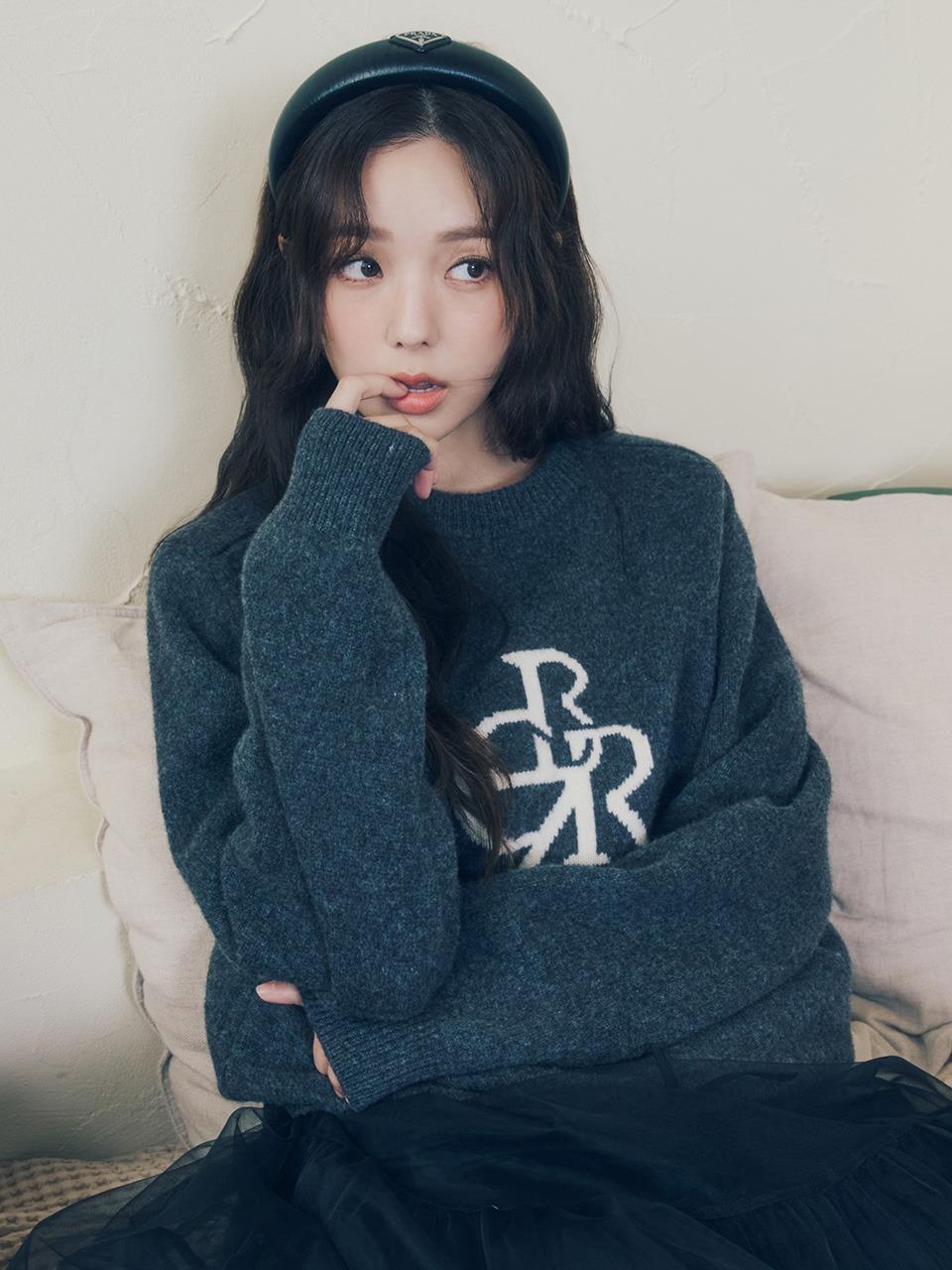 메리노울 심볼 로고 풀오버 니트_5COLORS