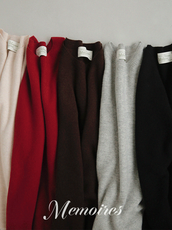 젬마 [Memoires/프리미엄]슈어 울캐시미어 홀가먼트니트[size:44~66반]