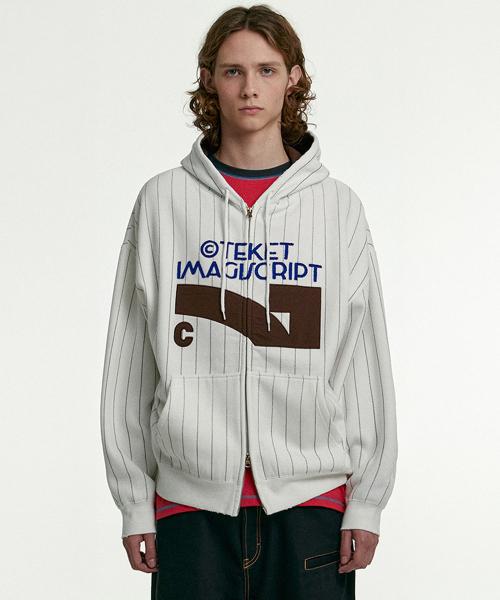 Litmemo Zip-Up Hoodie White